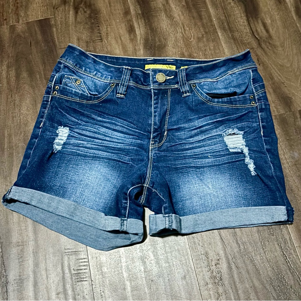 YMI Distressed Jean Shorts